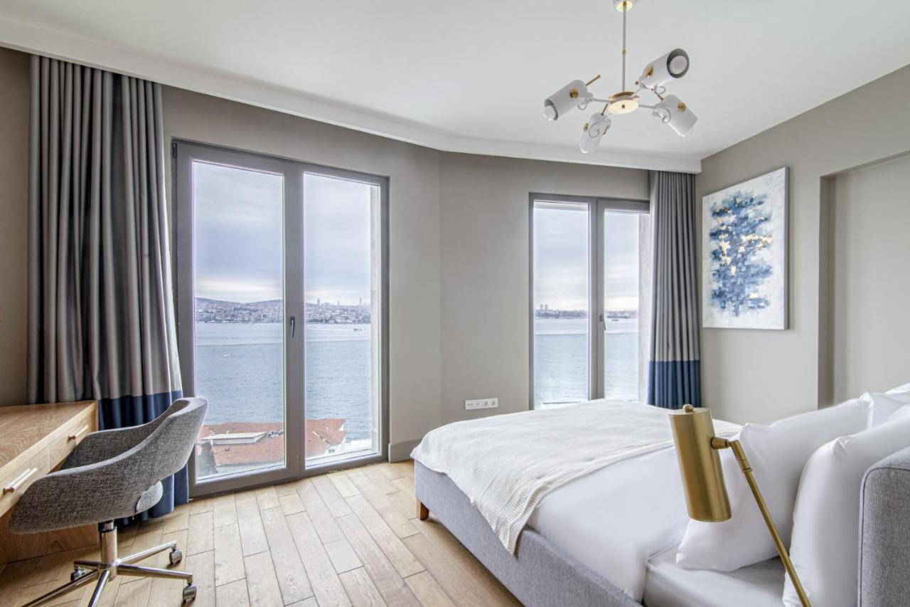 Flat With Panoramic Bosphorus View In Cihangir Istanbul Bagian luar foto
