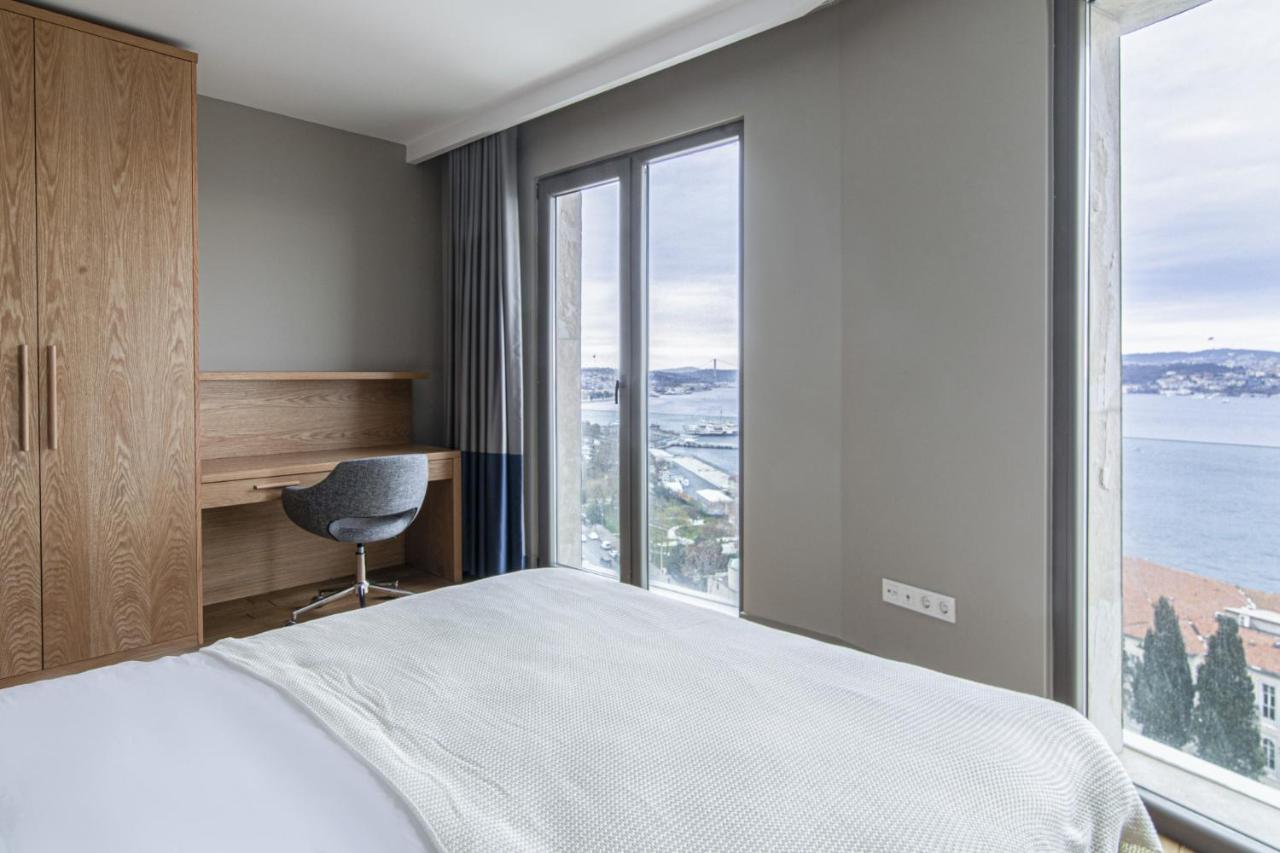 Flat With Panoramic Bosphorus View In Cihangir Istanbul Bagian luar foto