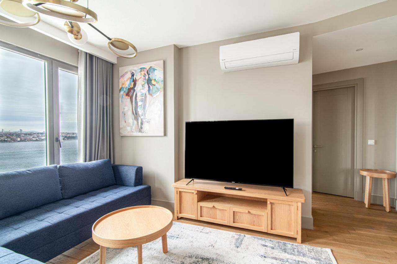 Flat With Panoramic Bosphorus View In Cihangir Istanbul Bagian luar foto