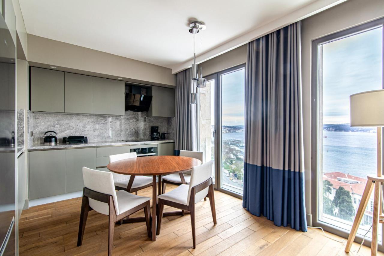Flat With Panoramic Bosphorus View In Cihangir Istanbul Bagian luar foto